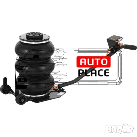 Пневматичен крик балон 3,5 тона с 3 въздушни възглавници ( 135 – 400 мм ) HAWEK, снимка 7 - Други инструменти - 54035664