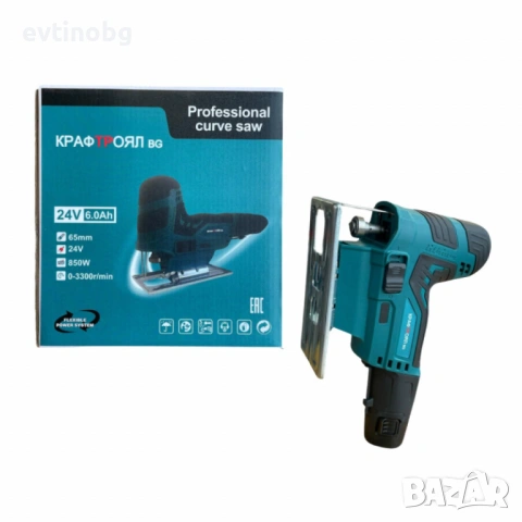 Професионален акумулаторен прободен трион КРАФТРОЯЛ BG, снимка 4 - Триони и циркуляри - 54082997