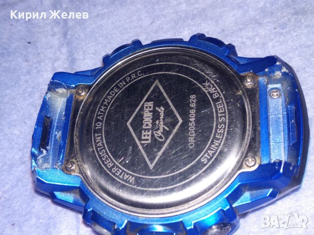 LEE COOPER ORIGINAL HRONO РЯДЪК МОДЕЛ МАРКОВ ЕЛЕКТРОНЕН КВАРЦОВ ЧАСОВНИК РАБОТЕЩ 37116, снимка 10 - Мъжки - 40443771