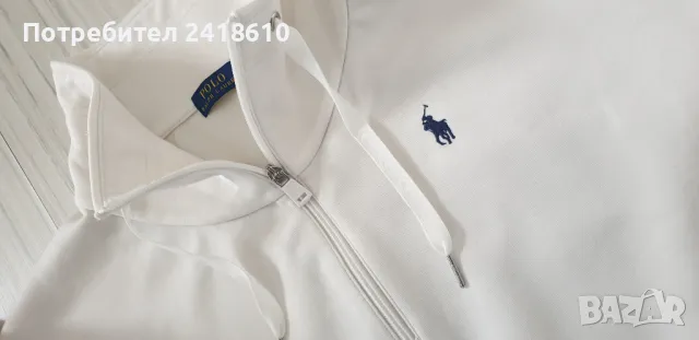 POLO Ralph Lauren Sweatshirt 3/4 Zip Oversize Womens Size L  ОРИГИНАЛ! Дамско Горнище!, снимка 11 - Спортни екипи - 48306262