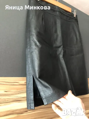 Дамска пола от естествена кожа, снимка 5 - Поли - 48797125