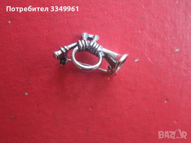 Уникален сребърен ловен знак брошка , снимка 5 - Други - 36611968