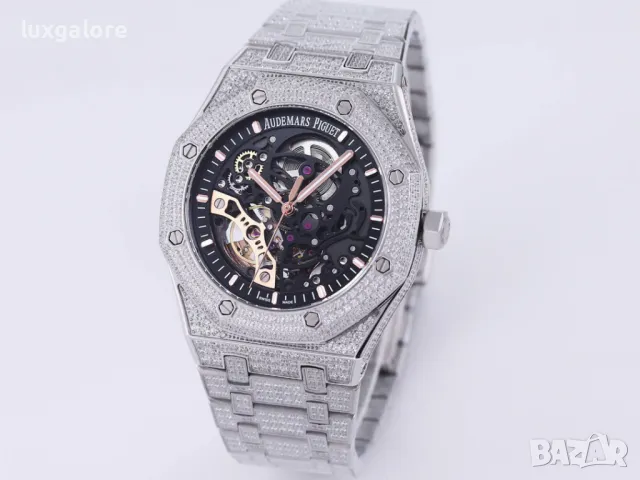 Мъжки часовник Audemars Piguet Royal Oak Iced Out с автоматичен механизъм, снимка 2 - Луксозни - 48796420