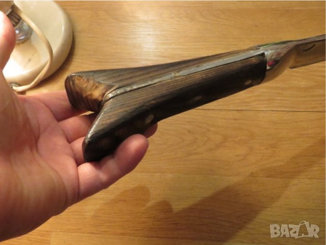 Старинен възрожденски  нож, каракулак  с дървена кания - солидна красота от стомана и дърво за теб ц, снимка 7 - Антикварни и старинни предмети - 38465216