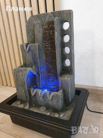 Градински фонтан ш.31, д.23, в.40 см, водопад с осветление, снимка 8 - Градински мебели, декорация  - 44687787