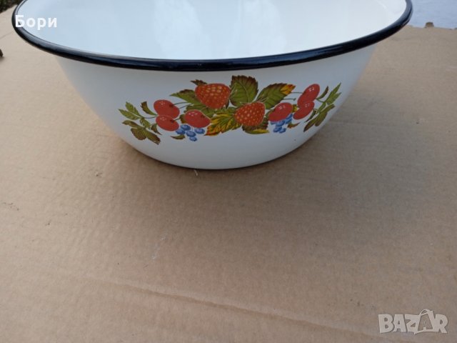 Стара емайлирана купа  не е ползвана, снимка 4 - Съдове за готвене - 35586370