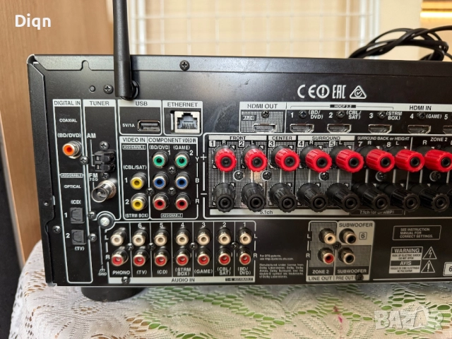 Onkyo TX-NR555 Bluetooth Wi-Fi, снимка 11 - Ресийвъри, усилватели, смесителни пултове - 51585053