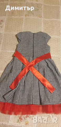 Нова! Детска зимна рокля с диадема + боди - ръст до 140см, снимка 3 - Детски рокли и поли - 31713284