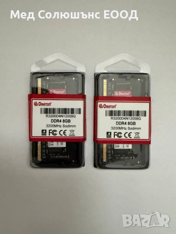 Памет за лаптоп Oreton 8GB DDR4, SO-DIMM 3200MHz CL22, снимка 2 - RAM памет - 53937266