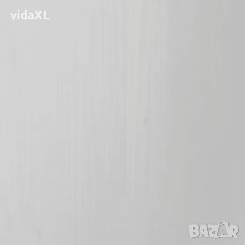 vidaXL Шкаф с чекмеджета на колелца MOSS, бял, бор масив, снимка 9 - Шкафове - 56147337