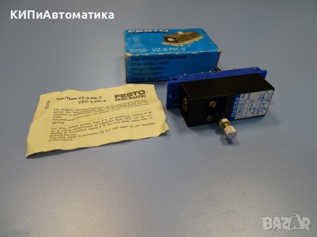 Пневматичен клапан Festo VZ-3-PK-3 5755 time delay valve