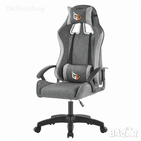 Геймърски стол за бюро, с поддръжка за крака, регулиране на височината, снимка 5 - Столове - 53065950
