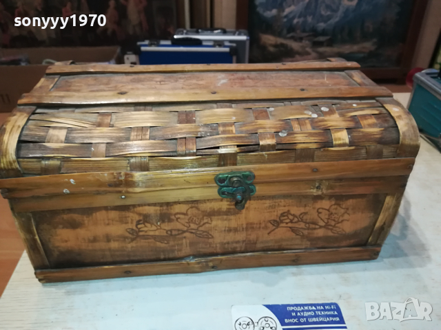антика-стара плетена кутия 2403240944LNWC, снимка 4 - Антикварни и старинни предмети - 44920208