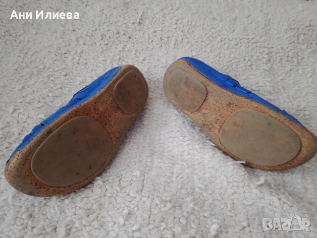 Страхотен син цвят обувки естествена кожа , снимка 7 - Дамски ежедневни обувки - 37096909