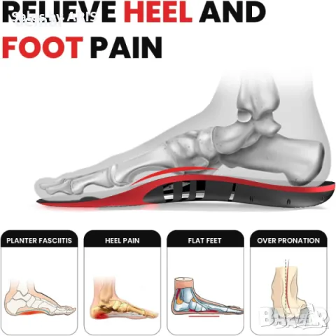 Ортопедчини стелки, подходящи за плоски крака, както и работни обувки, снимка 3 - Други - 49930489