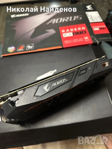 Видео карта Radeon Aorus RX570 4GB - като нова, снимка 4 - Видеокарти - 52599009