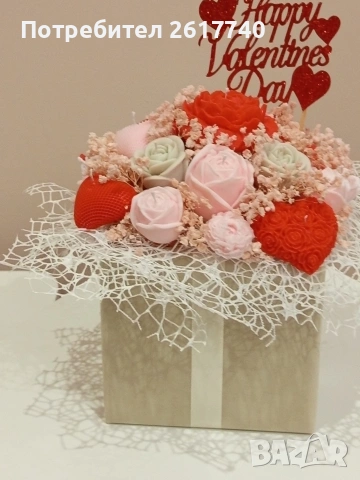 Луксозни соеви букети в кутия – перфектен подарък, снимка 8 - Декорация за дома - 53354808
