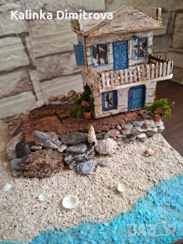 Лято на морският бряг-ръчна изработка., снимка 3 - Декорация за дома - 53173929
