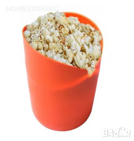 🍿 Уред за приготвяне на една порция пуканки в микровълнова, без мазнина – Насладете се на здравосло, снимка 3 - Фритюрници - 49115934