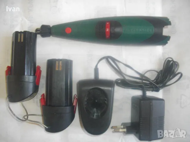9,6V Parkside НЕМСКА АКУМУЛАТОРНА МИНИ ДРЕЛКА ШЛИФОВАЛКА С 2 БАТЕРИИ И ЗАРЯДНО