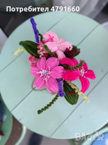 Ръчно изработен букет за всеки повод, снимка 9 - Изкуствени цветя - 54140239