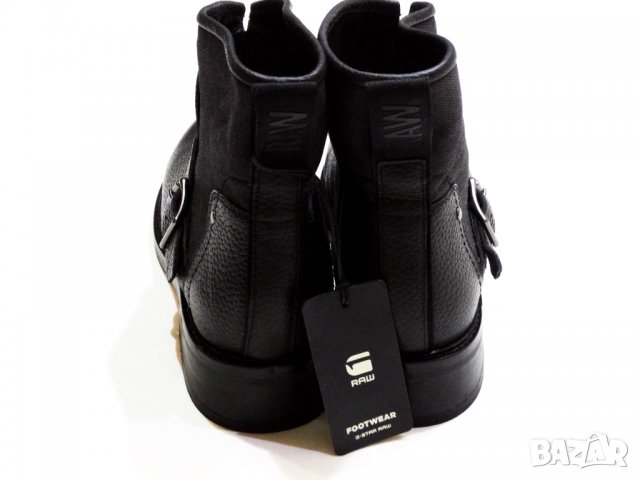 НОВИ и Намалени! G-Star Leon Boots Black Дамски Боти Естествена Кожа + Деним Номер 39, снимка 14 - Дамски боти - 35355026