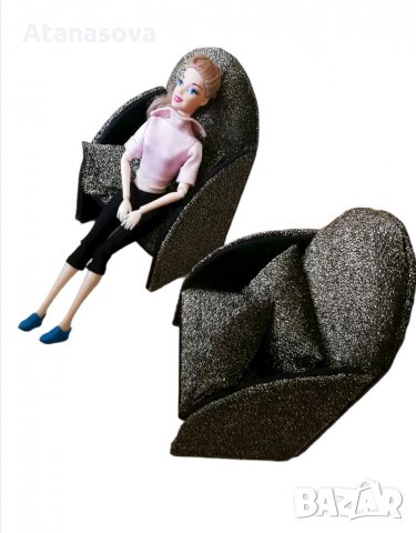 Мини Фотьойл за кукла Барби , снимка 16 - Кукли - 35298281
