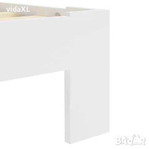 vidaXL Рамка за легло, бяла, бор масив, 160х200 см, снимка 5 - Спални и легла - 56146578