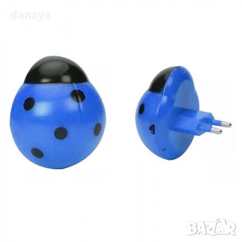 534 Детска нощна лед лампа за стена Калинка Лампа за контакт с копче 0.5W, снимка 7 - Лампи за стена - 32130051