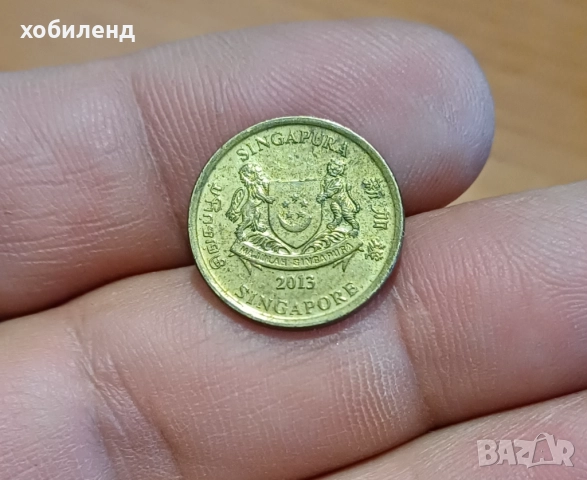 5 цента Сингапур 2013 с гланца , снимка 2 - Нумизматика и бонистика - 51645233