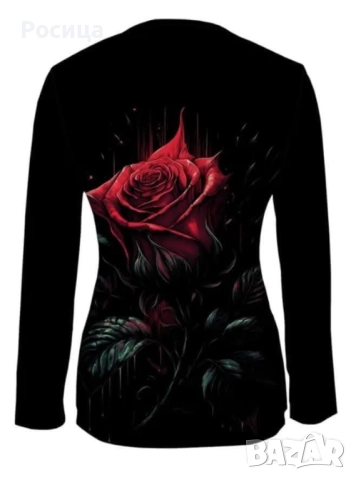 Дамска блуза с дълъг ръкав размер 2ХЛ нова има разтегливост., снимка 2 - Блузи с дълъг ръкав и пуловери - 52621224