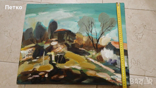 Авторска маслена картина, снимка 3 - Картини - 56476633