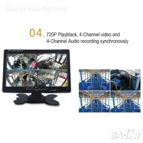 MDVR 4-канален Видеорегистратор за автобус и камион AC67, снимка 7 - Аксесоари и консумативи - 55786022