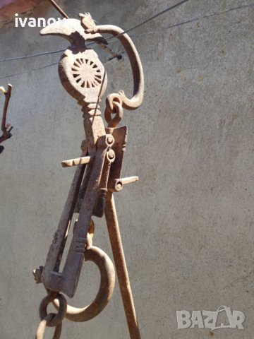 Стар кован кантар №1, снимка 8 - Антикварни и старинни предмети - 40535358