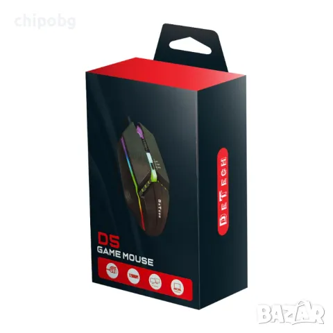 Мишка DeTech D5, Оптична, Черен - 774, снимка 1