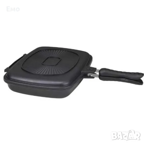 Тиган грил, двоен - 32x25cm, снимка 5 - Съдове за готвене - 48554572