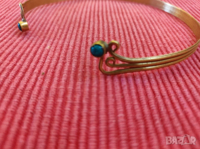 Старо, твърдо колие, тип торква, бронз. , снимка 5 - Антикварни и старинни предмети - 36409152