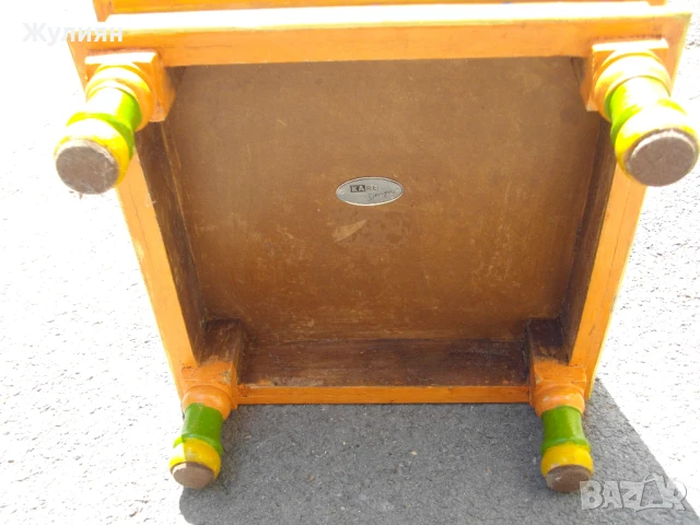 КРАСИВА РЪЧНО РИСУВАНА МАСА МАЛКА МАСИЧКА KARE , снимка 6 - Антикварни и старинни предмети - 50503390