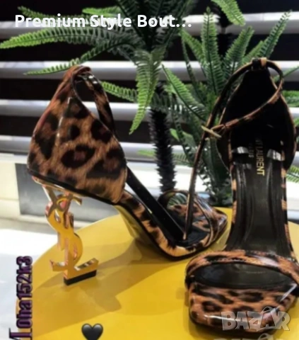 сандали на ток ysl saint laurent , снимка 3 - Сандали - 54031141