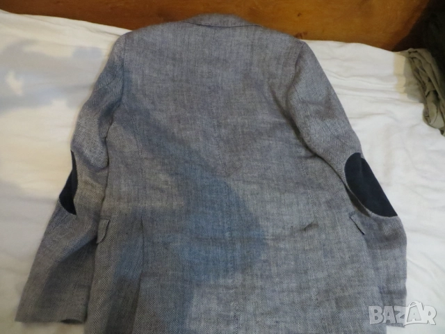 Мъжко сако от лен Massimo Dutti, снимка 3 - Сака - 51516133