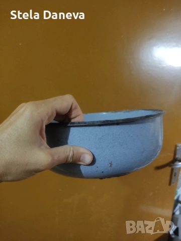 Стари емайлирани съдове за саксии/декорация, снимка 2 - Антикварни и старинни предмети - 51624852