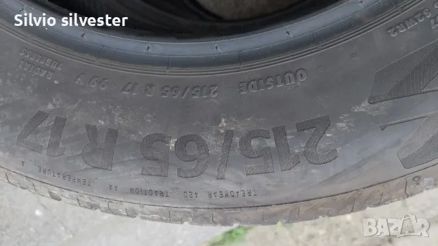 4 броя летни гуми Continental Eco contact 6 215 65 17, снимка 8 - Гуми и джанти - 49320897