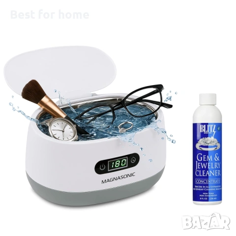 Ултразвукова почистваща машина Magnasonic - резервоар с обем 600 мл, ултразвуков почистващ препарат 