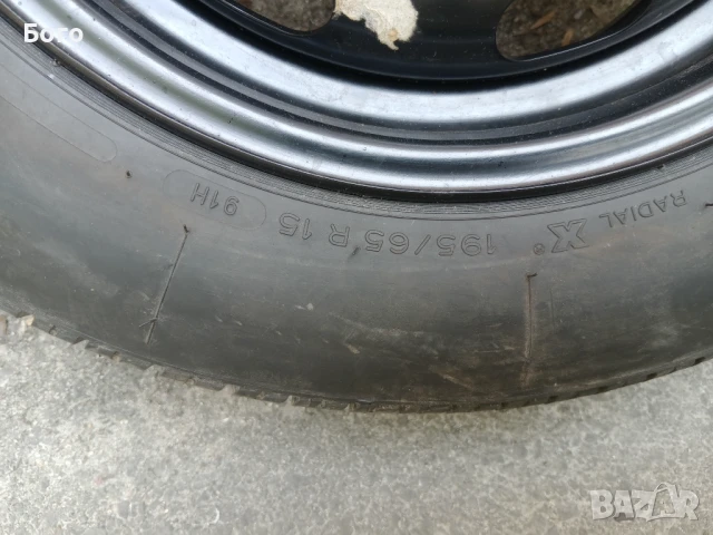 Продавам 1 бр.резервна гума195/55/16 и джанта, снимка 4 - Гуми и джанти - 50713915