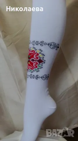 3/4 ПАМУЧНИ ЧОРАПИ С ФОЛКЛОРНИ МОТИВИ!, снимка 7 - Дамски чорапи - 50315246