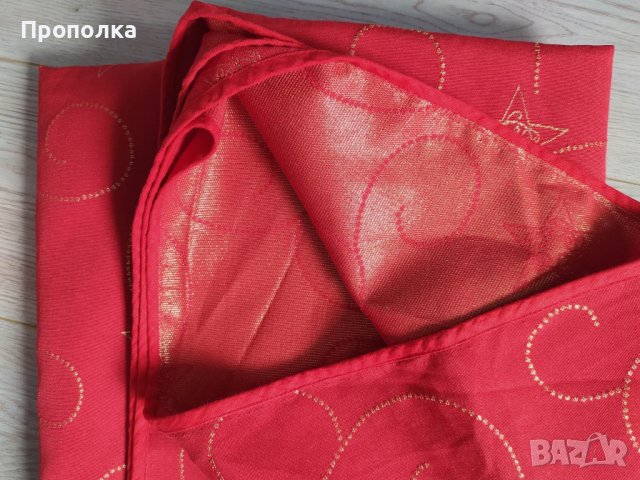 Красива огнено червена покривка 175/185см., снимка 5 - Декорация за дома - 42218889
