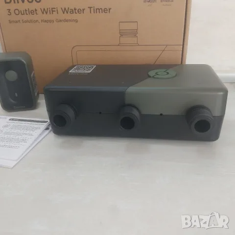 НОВ Смарт WiFi Таймер за Поливане Diivoo (3 Независими Зони) – Професионален Програматор, снимка 7 - Напояване - 56139428