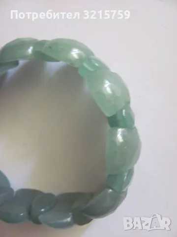 Дамска гривна естествен камък -авантюрин, снимка 3 - Гривни - 50323852