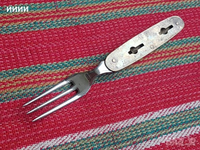 Вилица сгъваема слонова кост , снимка 2 - Антикварни и старинни предмети - 52812711