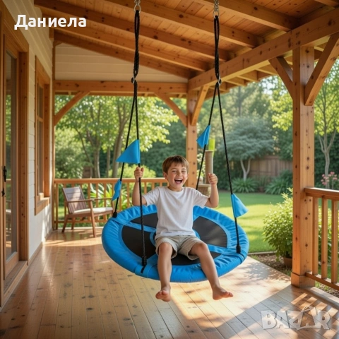 Люлка "Щъркелово гнездо" — здрава, удобна и подходяща за деца и възрастни до 150 кг, снимка 2 - Градински мебели, декорация  - 53322220